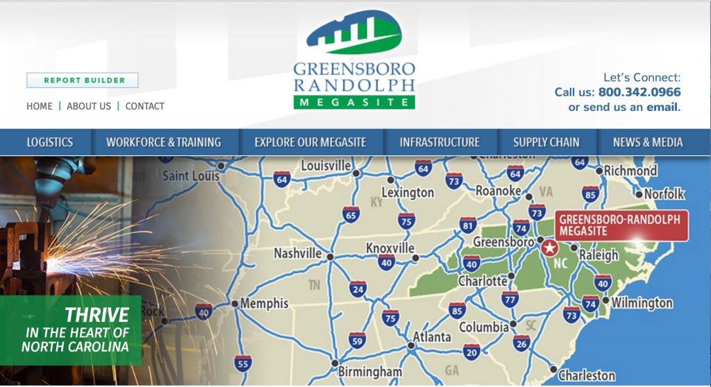 Greensboro Randolph Megasite Reaches Milestones In Heavy Industry Search Cagc North Carolina 